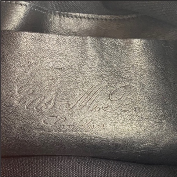 Large Leather Jas M.B. London Black Shoulder Handbag with Dustbag - Picture 16 of 16